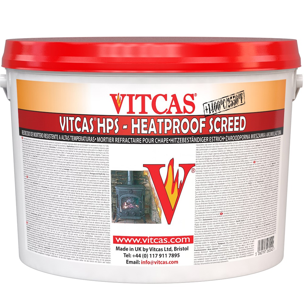 Vitcas Heatproof Screed packaging