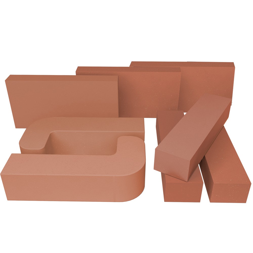 Red Vitcas decorative firebricks for compatible masonry