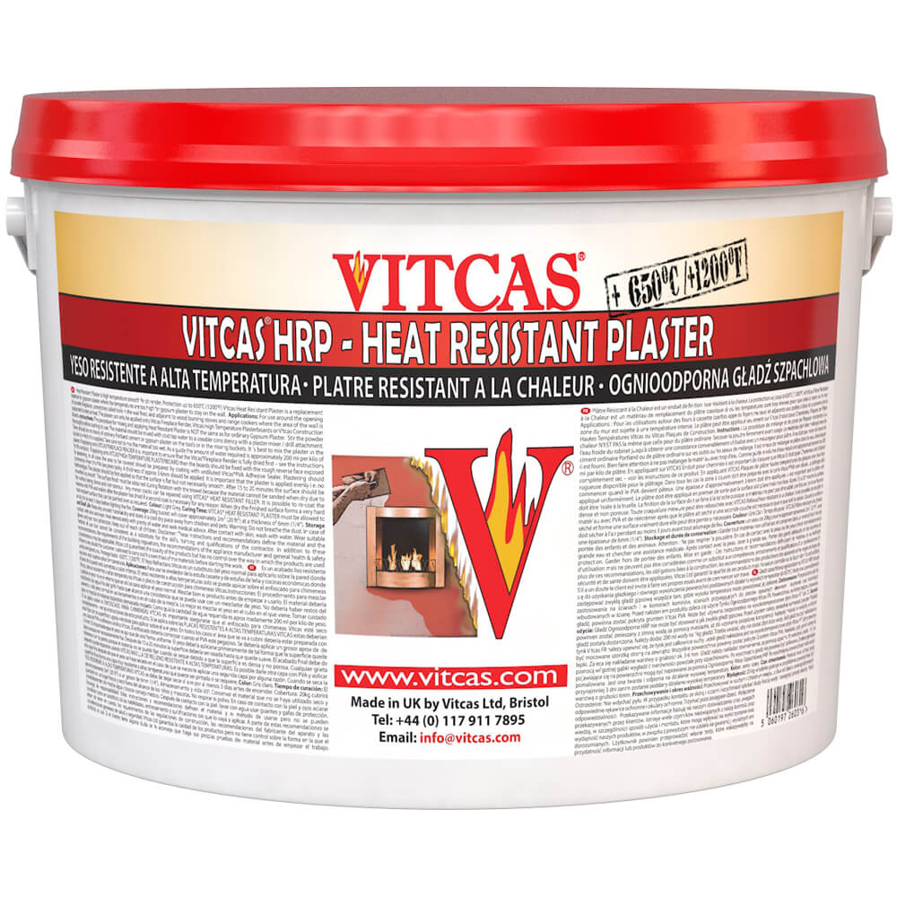 Vitcas Heat Resistant Plaster for a suitable smooth finish